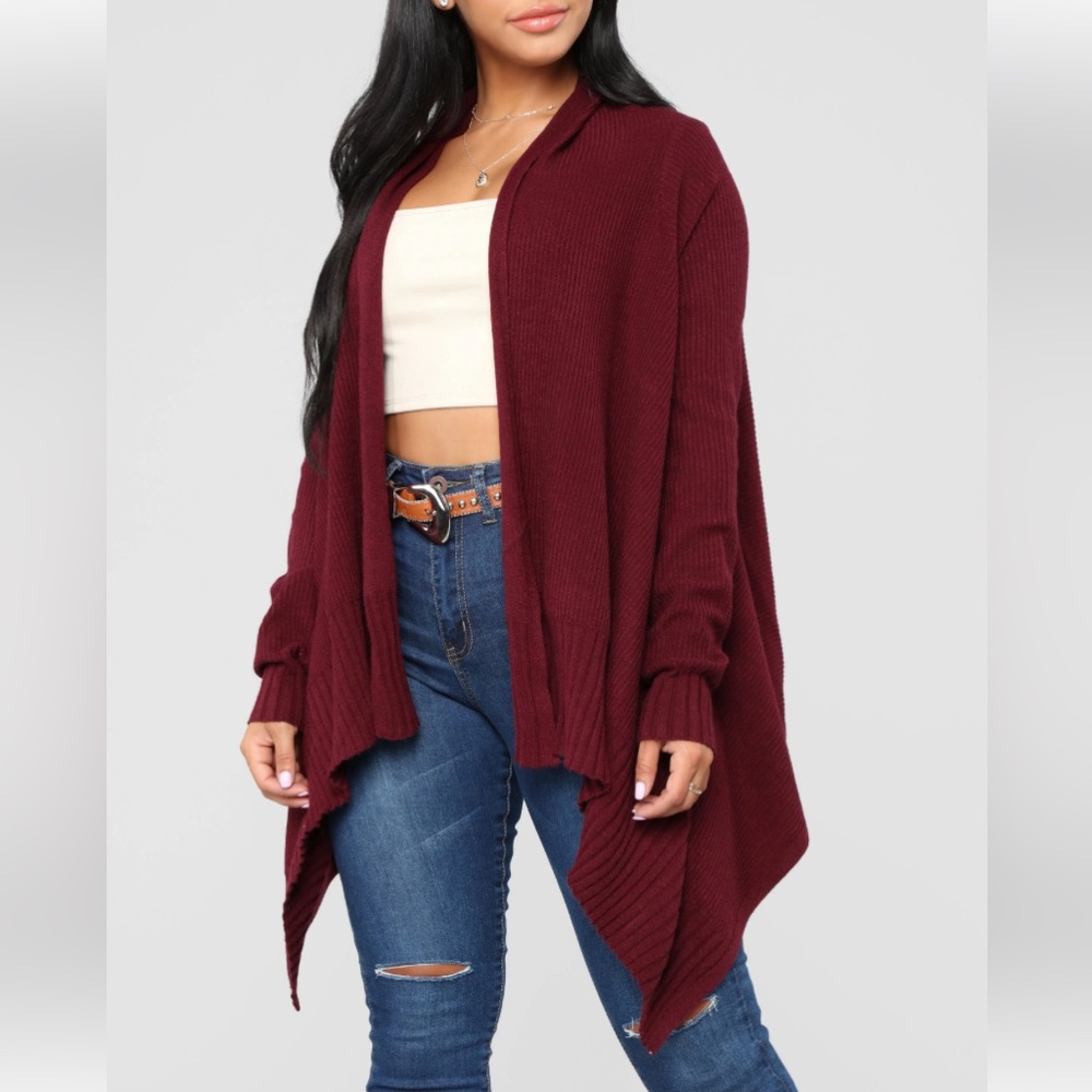 ✨NEW✨ Draped Front Ribbed Cardigan